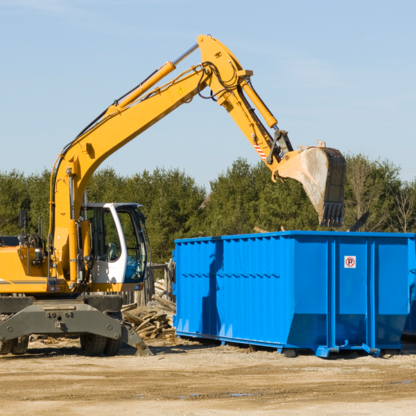 can i choose the location where the residential dumpster will be placed in Rockwell City IA